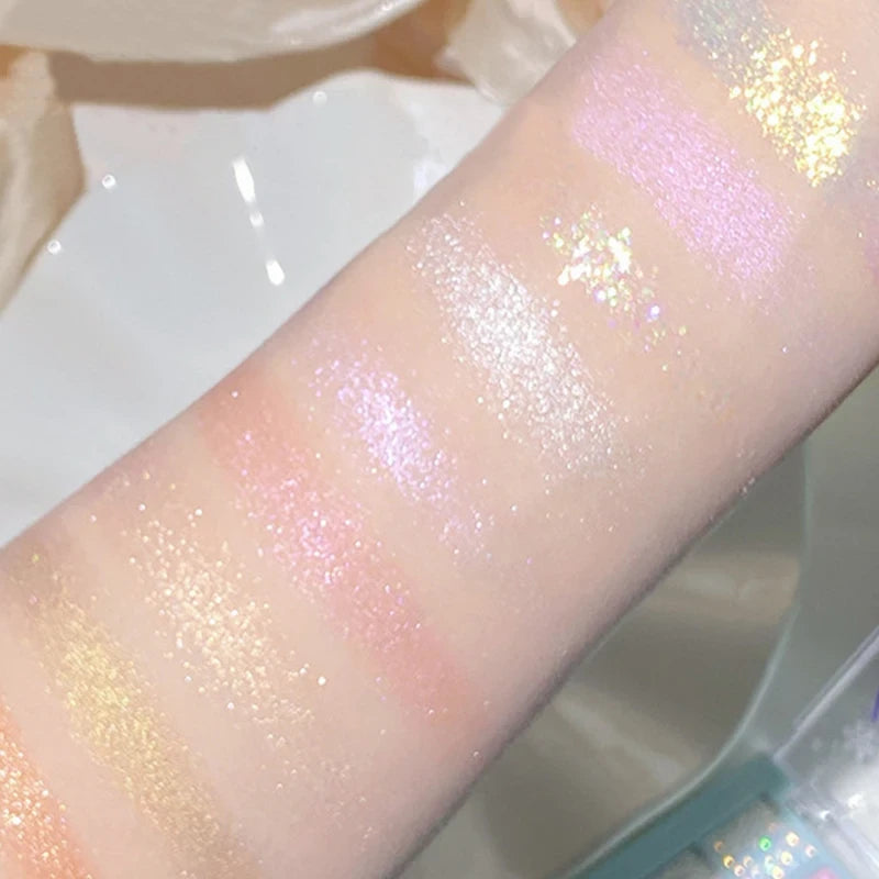 9 Colors Glitter Snowflake Eyeshadow Palette