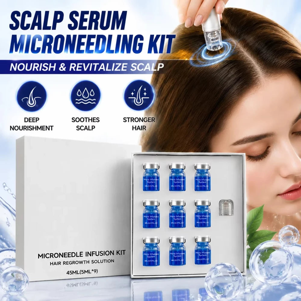 Microneedle Hair Regrowth Kit for Scalp Nourishing