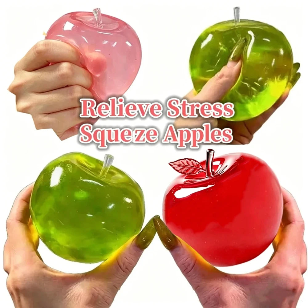 Squishy Fruit Apple Fidget Toy