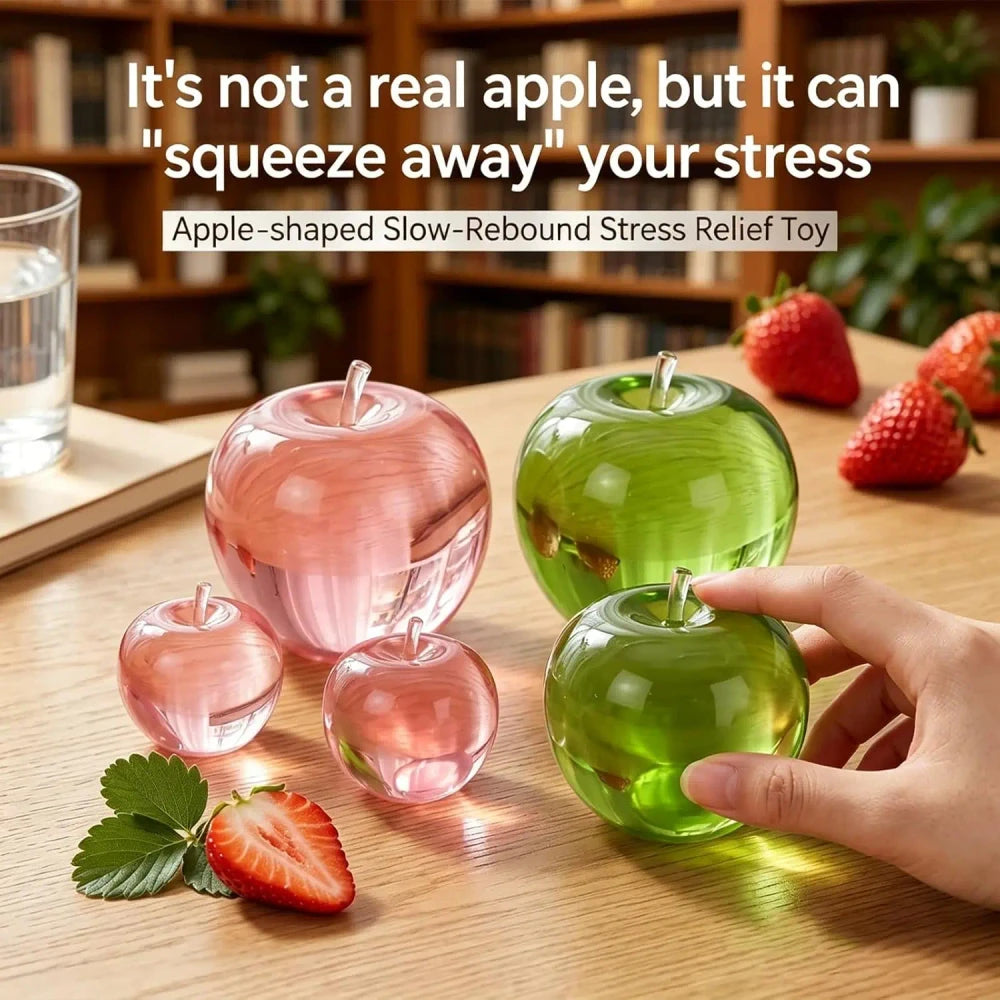 Squishy Fruit Apple Fidget Toy