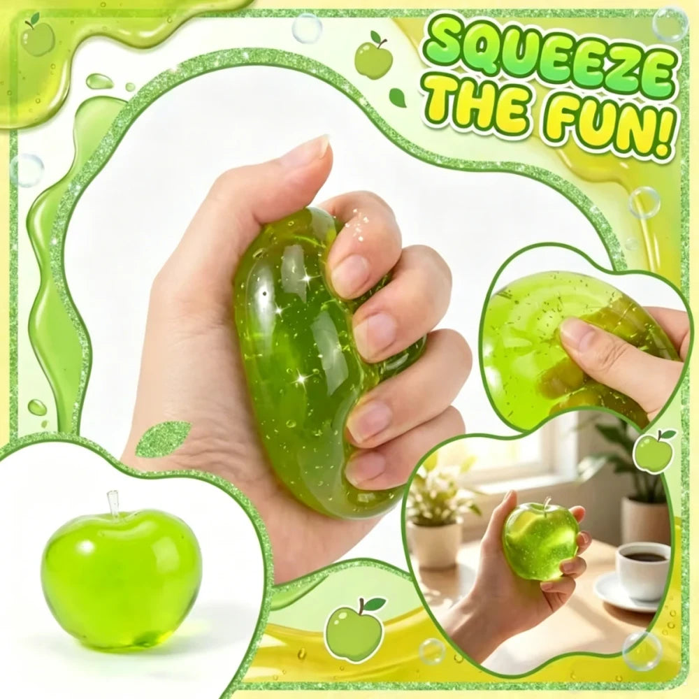 Squishy Fruit Apple Fidget Toy
